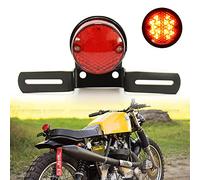 JMTBNO Feux Arrière Moto Feu Stop 30 LED Plaque D'immatriculation Intégrée Lampe de Frein Arrière avec support pour Cafe Racer Chopper Bobber Street Bike Scooter Cruiser Custom