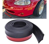 JMTBNO Protection Pare-chocs Avant Auto Lèvre Spoiler 8.2ft / 2.5m Caoutchouc Bande Protecteur Lip Splitter Spoiler Body Jupe Kit Trim Universel pour Voiture