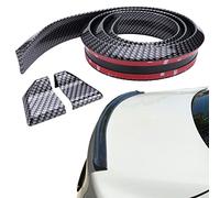JMTBNO Spoiler de Coffre Arrière, 1,5m Spoiler Arrière de Voiture en Fiber de Carbone, Autocollant de Lèvre de Becquet de Coffre de Toit Arrière de Voiture en Caoutchouc Souple