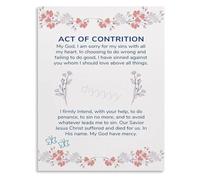 JMVLVLOA Act Of Contrition Prayer Poster Canvas Print Wall-Art for Living Room Bedroom Decor(Framed,16x24inch(40x60cm))