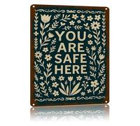 JMVLVLOA Encouraging Message Vintage Metal Sign with Inspirational Text Art Home Decoration for Walls Doors Fences (8 X 12 in)