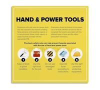 JMVLVLOA Ultimate Hand and Power Tools Guide and Selection Reference Canvas Wall-Art for Professional Workshop and Garage(Unframed,12x18inch(30x45cm))
