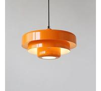 JMWMH Lustre Pyramide coloré pour Un éclairage Unique dans Les Bars, cafés, Cuisines et Chambres à Coucher - Abat-Jour Rond à 3 Niveaux, Design inspiré du gâteau Arc-en-Ciel de Style Fer