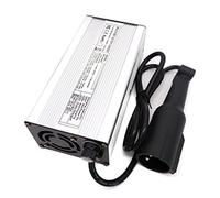 JMYSD Chargeur De Batterie De Voiturette De Golf 48 Volts 6 Ampères Voiture De Club pour Voiturette De Golf De Voiture De Club avec Prise Ronde À 3 Broches,Argent