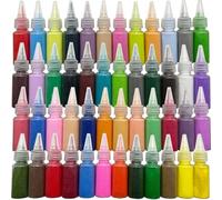 JMZLLRX 48 Bouteille de Sable Art, 1.68kg Kit D'Art sur Sable, Kit de Bricolage au Sable, Kit de Bricolage en Sable pour Le Dessin, La Peinture et Le Bricolage