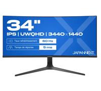 Japannext Moniteur JN-IPS340UWQHD60C-C65W-HS 34" incurvé IPS USB-C 65W