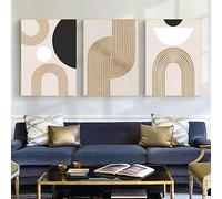 JNAOZI Images de géométrie de ligne abstraite, Affiche d'art botanique abstrait, Décoration murale intérieure pour la maison, Sans cadre (20 x 30 cm*3, Images 2)..