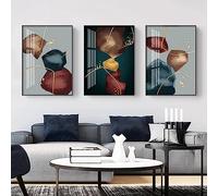 JNAOZI Images Géométrie Abstraite, Poster Art Botanique Abstrait, Décoration Murale Intérieure, Sans Cadre (20 x 30cm*3, Images-7)
