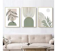 JNAOZI Lot de 3 images esthétiques de plante, décoration bohème, art abstrait, style bohème, sans cadre, 03, 70 x 100 cm
