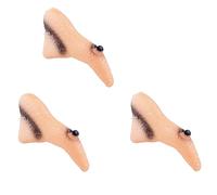 JNAWA Lot de 3 faux nez de sorcière en latex pour Halloween, bal masqué, cosplay