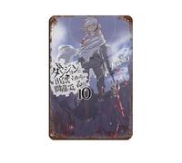 JNBDR Affiche décorative vintage en métal avec dessin animé japonais DanMachi Is It Wrong to Try to Pick Up Girls in A Dungeon 51 (20 x 30 cm)