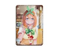 JNBDR Panneau en métal vintage avec inscription « The Quintessential Quintuplets » de Nakano Yotsuba - Décoration murale rétro - 20 x 30 cm