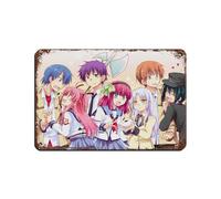 JNBDR Poster rétro Anime Angel Beats 10 en métal - Décoration murale - 20 x 30 cm