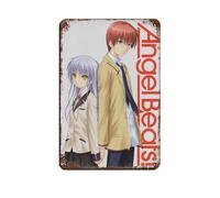 JNBDR Poster rétro Anime Angel Beats 7 en métal - Décoration murale - 20 x 30 cm
