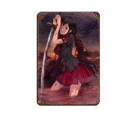 JNBDR Poster rétro Anime BLOOD-C 4 en métal - Décoration murale - 20 x 30 cm