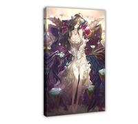 JNBDR Poster sur toile OVERLORD Albedo 12 - Décoration murale pour salon, chambre à coucher, cadre : 50 x 75 cm