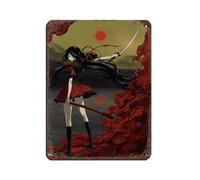 JNBDR Poster vintage en métal avec inscription « Anime BLOOD-C » pour pub, club, café, bar, maison, décoration murale, 30 x 40 cm