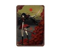 JNBDR Poster vintage en métal avec inscription « Anime BLOOD-C » pour pub, club, café, bar, maison, décoration murale, 20 x 30 cm