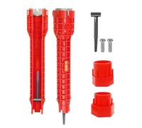 JNBGTU Outil d'installation 8 en 1 pour robinet et évier, clé de tuyau d'eau, clé de plomberie, outil multifonction pour robinet d'évier, salle de bain, cuisine