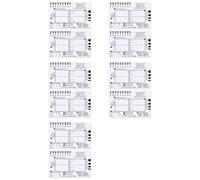 Jnchdghwa 10 Pièces Règle ECG 7 Étapes, Règle ECG 7 Étapes pour L'Interprétation ECG/EKG, Règle de Guide de Référence ECG, Outil de Mesure D'Étrier ECG