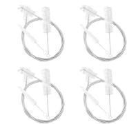 Jnchdghwa 12 Pièces Cor Français Trombone Trompette Ensemble de Nettoyage en Acier Inoxydable Brosse en Nylon Brosse de Nettoyage pour Instruments de Musique