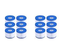 Jnchdghwa 12 Pièces Séries Cartouche de Remplacement pour Spa de Piscine Type S1, pour -29001E 11692 Filtres de Spa Type S1 Cartouche de Pompe Filtrante