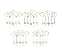 Jnchdghwa 150 Pièces Chapelet de Baptême Perles de Chapelet Acrylique Mini Chapelets pour Les Faveurs de Fête de Baptême de Communion