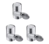 Jnchdghwa 150 PièCes Large Bouche 86 mm Jar Couvercles de Mise en Conserve, Couvercles en Argent de Type Fendu à L'ÉPreuve des Fuites RéUtilisables avec Anneaux de Joints en Silicone