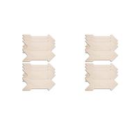 Jnchdghwa 16 PièCes DéCoupes en Forme de FlèChe en Bois FlèChe InachevéE Signe en Bois Plaque en Bois Suspendue Vierge Tranche de FlèChe en Bois