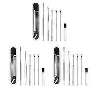 Jnchdghwa 18 Pièces Ensemble de Nettoyage de Sélection D'Oreille Outil de Soins de Santé Nettoyant D'Oreille Dissolvant