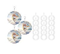Jnchdghwa 18Pack 8 Pouces Sublimation Wind Spinner Blanks 3D Wind Spinners Hanging Wind Spinners pour La Décoration de Jardin Intérieur Extérieur