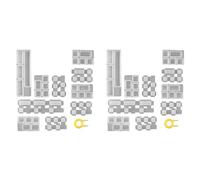 Jnchdghwa 2 Ensemble Bricolage Silicone Keycaps RéSine Moule pour Clavier MéCanique Cristal ÉPoxy Moules Artisanat Faisant des Outils pour Cherry MX