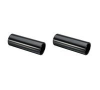 Jnchdghwa 2 Pc Guitare Glissiere Noir Acier Inoxydable Doigt Knuck
