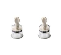 Jnchdghwa 2 Pièces Séries Ventouses Ventouses - Main Twist Portable ÉPaissir Vide Ventouses Dispositif Plein Corps Masseur Massage Relax Ventouses