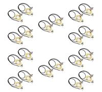 Jnchdghwa 20 Pièces 50MM Pickup Piezo Amplificateur Précâblé à Transducteur avec 6,35 mmSortie Jack pour Guitare Acoustique Ukulele Boîte à Cigares Guitare