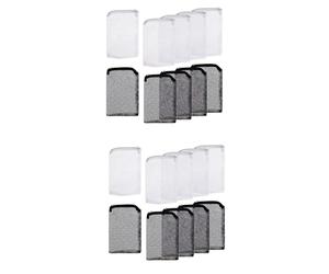 Jnchdghwa 20PièCes Aquarium Filter Bag Fish Tank Media avec Zipper Mesh Filter Bag Aquarium Mesh Bag (Blanc + Noir)