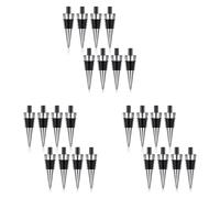 Jnchdghwa 24 Pièces en MéTal LièGe Blanc Bouchon de Vin Kit RéUtilisable Bouchon de Vin InséRer Ensemble MatéRiel pour Mariage Vin FêTe Barre Tournant