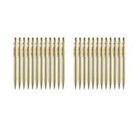 Jnchdghwa 24 Stylos à Bille Dorés Minces Encre Noire 1 mm Stylos Rétractables Métalliques à Pointe Moyenne pour Le Bureau Des Enseignants Des étudiants