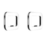 Jnchdghwa 2X Anneau de Lumière LED Rechargeable Portable pour Téléphone Portable, Diffusion en Direct, Photographie, Bureau, Selfie