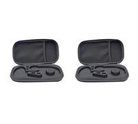 Jnchdghwa 2X Boîte de Rangement pour Stéthoscope Portable à Coque Rigide EVA, Sac de Voyage pour Organisateur de Stylo, Bande de Pince à Épiler pour Lampe de Poche, Noir