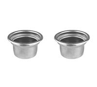 Jnchdghwa 2X Bol à Café en Poudre de 58 mm pour Quatre Tasses, en Acier Inoxydable, avec Poignée, Panier Filtrant, Filtres à Café Réutilisables