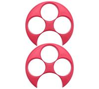 Jnchdghwa 2X Contrôle Des Aliments Repas Mesure Plaque Régime Partie Perte de Poids Alimentation Saine Mince Nouveau, Rouge