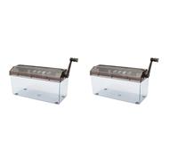 Jnchdghwa 2X Déchiqueteuse à Main, Découpeuse de Papier Manuelle A4 pour, Mini Déchiqueteuse Manuelle Portable pour, L'école et Le Bureau