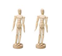 Jnchdghwa 2X Dessin en Bois 14 Joints Divers Diverses Poses Dessin Peinture Modele Mobile Poupee 14 cm