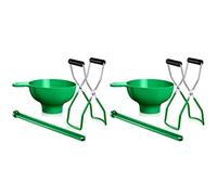 Jnchdghwa 2X Kit de Mise en Conserve de Couvercle D'Entonnoir de Mise en Conserve à Large Bouche pour Pots de Mise en Conserve Outils de Cuisine Anti-BrûLure