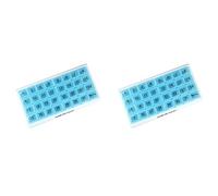 Jnchdghwa 2X Le Pilulier Mensuel 31 Compartiments, 1 Par Jour, 4 Semaines Mois 31 Jours Pilulier, Bleu