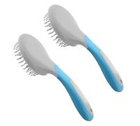 Jnchdghwa 2X Peigne à Tirer la Crinière pour Brosse Professionnelle pour Crinière et Queue avec Poignée Humanisée Brosses de Toilettage pour Brosse à Crinière