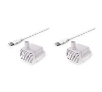 Jnchdghwa 2X Pompe à Eau Ultra Silencieuse pour Fontaines à Eau pour Animaux de Compagnie Pompe à Eau Submersible USB DC5V