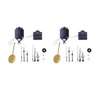 Jnchdghwa 2X Quartz Pendule Mouvement Bricolage PièCes de RéParation de Mur, MéCanisme de Bricolage Mouvements de Pendule Remplacement Carillon BoîTe à Musique Horloge Murale