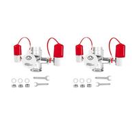 Jnchdghwa 2X Station de Lavage Oculaire Montée sur avec Couvercle, Unité de Lavage Oculaire D'Urgence Fiable de Premiers Secours pour Fixation D'Évier pour Laboratoire, Usine